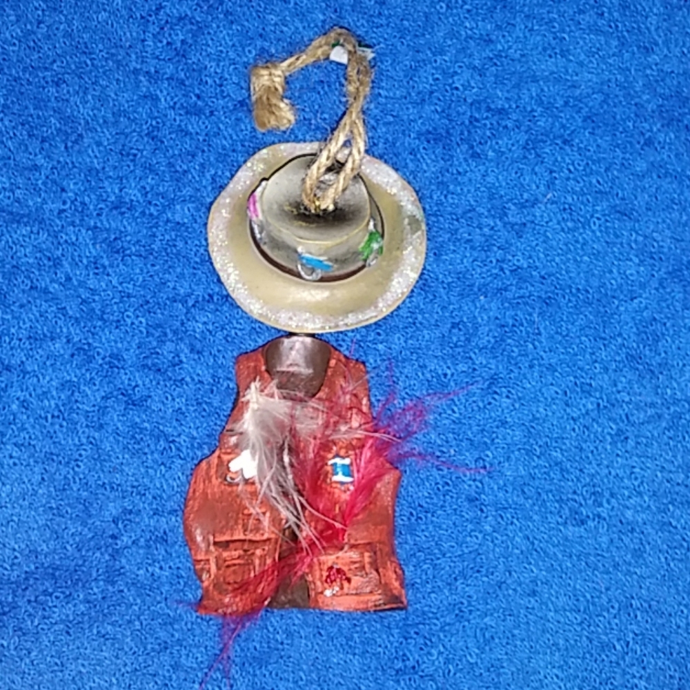 Fishing Christmas ornament